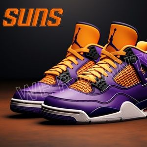 AIR JORDAN PHOENIX SUNS 14X11 POSTER/PRINT NIKE DROP BY THE ARTIST DENARDAI